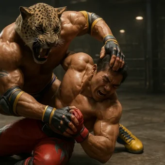 Кинг в Tekken 8: броски, захваты и игра на ближней дистанции