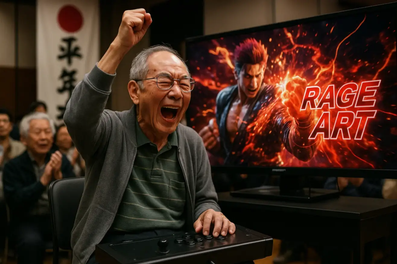 Японский ветеран 73 лет побеждает в Tekken 8 с Rage Art